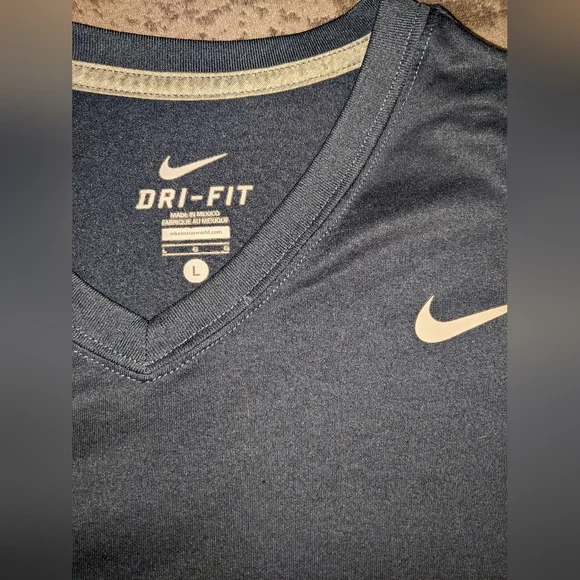 Nike Dri-fit Dark Blue Tee - Picture 2 of 3
